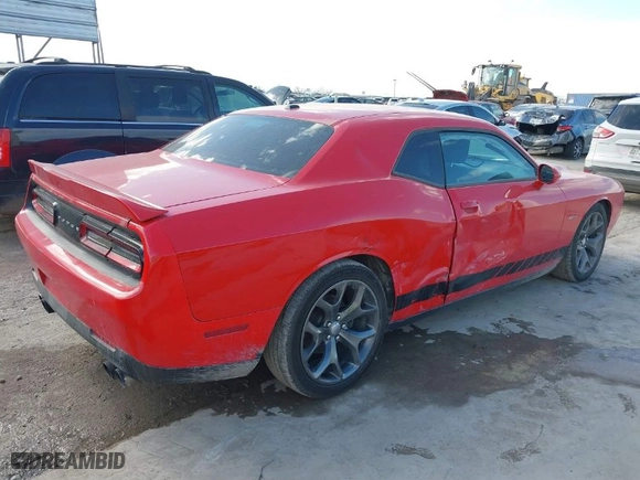 2015 Dodge Challenger R/T with VIN 2C3CDZAT2FH911390, listed as a IAAI auction lot 40882976 with 102,028 mi miles. Bid and sale history available at carsss.com. Image 4.