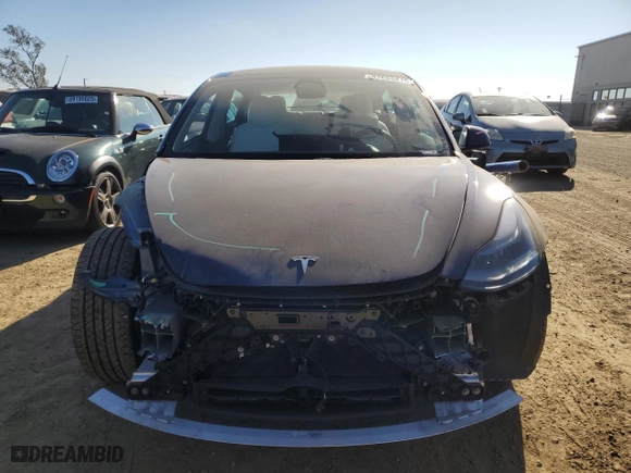2022 Tesla Model 3 Long Range with VIN 5YJ3E1EB0NF361204, listed as a Copart auction lot 87693415 with 32,042 mi miles and Salvage Title. Bid and sale history available at carsss.com. Image 5.