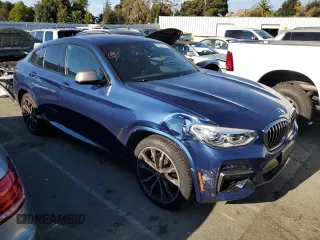 2020 BMW X4 M40i with VIN 5UX2V5C05LLE69575, listed as a Copart auction lot 75055123 with 59,810 mi miles. Bid and sale history available at carsss.com. Image 4.