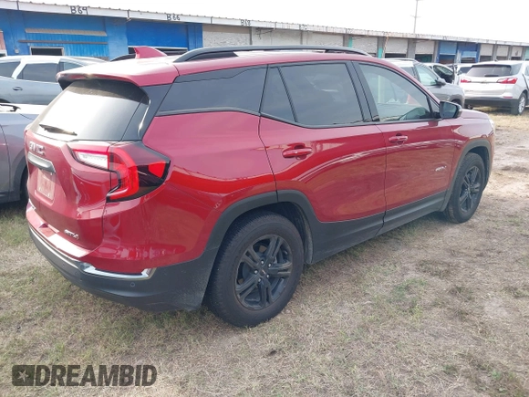 2024 GMC Terrain AT4 z VIN 3GKALYEG6RL314515, wystawiony jako IAAI lot #41962078 z przebiegiem 10 555 mil mil oraz . Historia ofert i sprzedaży dostępna na DreamBid. Obrazek 4.