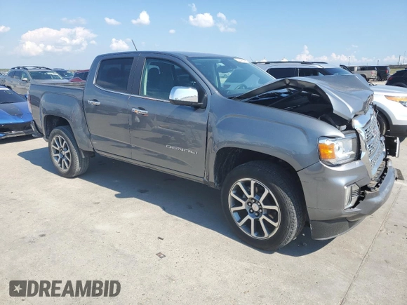 2022 GMC Canyon 2WD Denali with VIN 1GTG5EEN3N1136139, listed as a Copart auction lot 72348944 with 24,537 mi miles and Salvage Title. Bid and sale history available at carsss.com. Image 4.