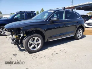 2022 Audi Q5 Premium with VIN WA1ABAFY0N2123790, listed as a Copart auction lot 51836824 with 27,745 mi miles and Salvage title. Bid and sale history available at DreamBid. Image 1.