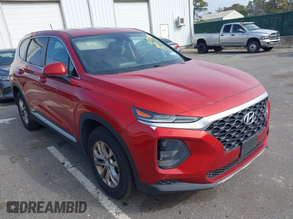 2020 Hyundai Santa Fe SE with VIN 5NMS23AD5LH216758, listed as a IAAI auction lot 41709979 with 145,756 mi miles. Bid and sale history available at carsss.com. Image 1.