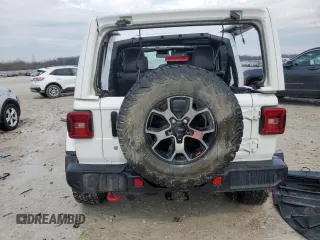 2019 Jeep Wrangler Unlimited Rubicon with VIN 1C4HJXFG3KW640345, listed as a Copart auction lot 50764465 with 131,618 mi miles and Clean title. Bid and sale history available at DreamBid. Image 6.