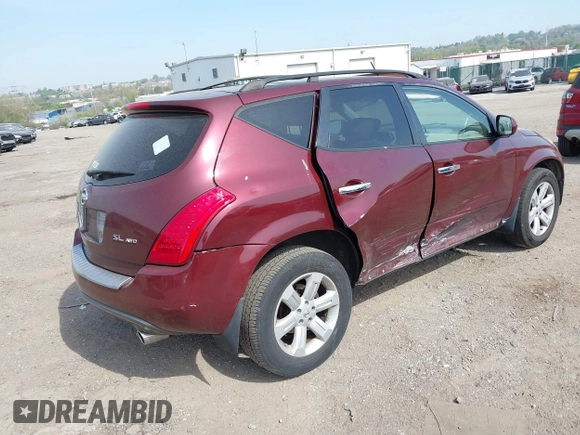 2007 Nissan Murano S with VIN JN8AZ08W77W662737, listed as a IAAI auction lot 42115990 with 98,755 mi miles and . Bid and sale history available at DreamBid. Image 4.