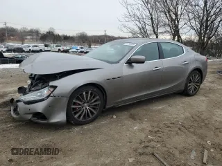 2016 Maserati Ghibli S Q4 with VIN ZAM57RTA5G1165956, listed as a Copart auction lot 88790285 with 64,002 mi miles and Salvage Title. Bid and sale history available at carsss.com. Image 1.
