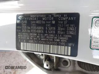 2006 Hyundai Tucson GLS with VIN KM8JN12D06U368350, listed as a IAAI auction lot 41645473 with 127,217 mi miles. Bid and sale history available at carsss.com. Image 9.