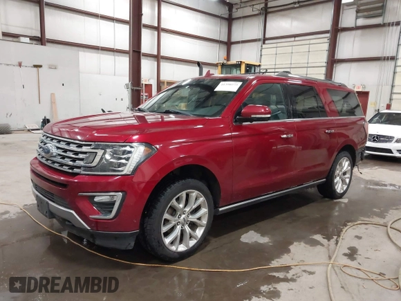 2018 Ford Expedition Max Limited z VIN 1FMJK2AT0JEA22583, wystawiony jako IAAI lot #41390275 z przebiegiem 125 470 mil mil oraz . Historia ofert i sprzedaży dostępna na DreamBid. Obrazek 2.