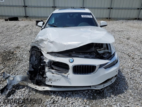 2021 BMW 4 Series 430i with VIN WBA4J1C57KBM15722, listed as a Copart auction lot 52690175 with 55,704 mi miles and Salvage Title. Bid and sale history available at DreamBid. Image 5.