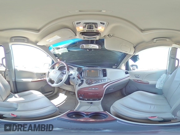 2013 Toyota Sienna XLE with VIN 5TDDK3DC2DS053531, listed as a Copart auction lot 54243695 with 110,000 mi miles and Salvage Title. Bid and sale history available at DreamBid. Image 14.