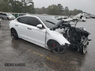 2019 Genesis G70 3.3T Advanced with VIN KMTG34LE7KU012339, listed as a Copart auction lot 83612344 with 0 mi miles and Clean Title. Bid and sale history available at carsss.com. Image 4.
