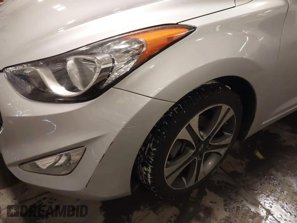 2013 Hyundai Elantra Coupe SE with VIN KMHDH6AEXDU022783, listed as a IAAI auction lot 41595832 with 153,330 mi miles. Bid and sale history available at carsss.com. Image 13.
