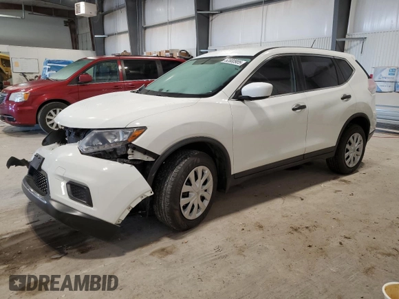 2016 Nissan Rogue S with VIN JN8AT2MV5GW152672, listed as a Copart auction lot 52800985 with 143,615 mi miles and Salvage Title. Bid and sale history available at carsss.com. Image 1.