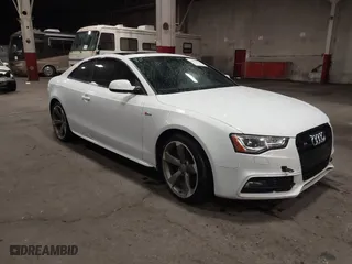 2014 Audi S5 Premium Plus with VIN WAUGGAFR8EA008044, listed as a IAAI auction lot 41627028 with 103,001 mi miles. Bid and sale history available at carsss.com. Image 1.