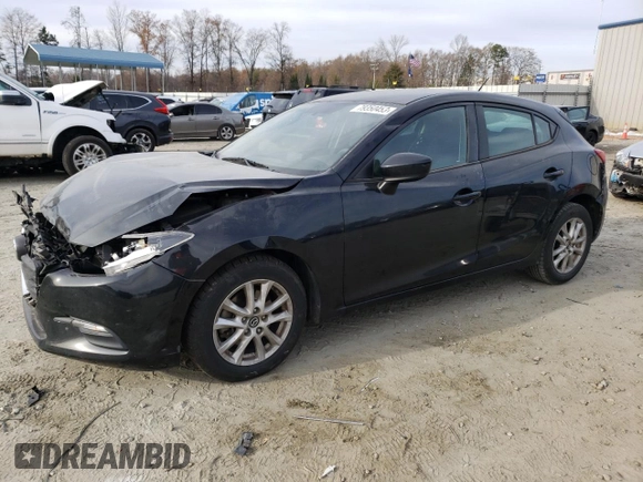 2017 Mazda 3 Sport with VIN 3MZBN1K75HM125446, listed as a Copart auction lot 79350453 with 120,297 mi miles and Salvage Title. Bid and sale history available at carsss.com. Image 1.