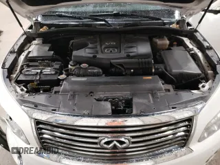 2011 Infiniti QX56 7-passenger with VIN JN8AZ2NE6B9004051, listed as a Copart auction lot 81329734 with 175,705 mi miles and Salvage Title. Bid and sale history available at carsss.com. Image 12.