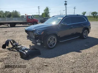 2025 Mercedes-Benz GLS 450 with VIN 4JGFF5KE4SB431667, listed as a Copart auction lot 66352445 with 475 mi miles and Salvage title. Bid and sale history available at DreamBid. Image 1.