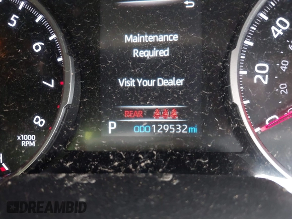 2020 Toyota RAV4 LE with VIN 2T3H1RFV0LC072860, listed as a IAAI auction lot 41784606 with 129,532 mi miles. Bid and sale history available at carsss.com. Image 16.