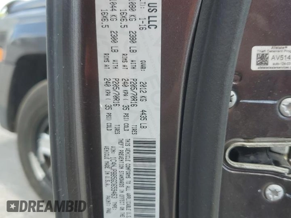 2016 Jeep Patriot Sport z VIN 1C4NJPBB5GD659463, wystawiony jako Copart lot #64998885 z przebiegiem 60 860 mil mil oraz Szkoda całkowita • Salvage title. Historia ofert i sprzedaży dostępna na DreamBid. Obrazek 13.