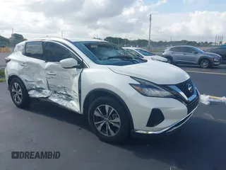 2021 Nissan Murano S with VIN 5N1AZ2AJ5MC104870, listed as a IAAI auction lot 42366554 with 84,050 mi miles and . Bid and sale history available at DreamBid. Image 1.