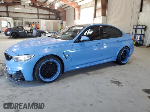 2015 BMW M3 with VIN WBS3C9C59FP804130, listed as a Copart auction lot 65192563 with 67,939 mi miles. Bid and sale history available at carsss.com. Image 1.