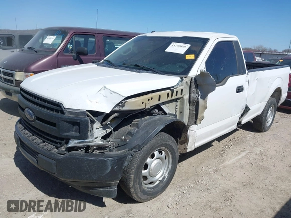 2018 Ford F-150 XL with VIN 1FTMF1C51JKC43237, listed as a IAAI auction lot 41760801 with 347,677 mi miles. Bid and sale history available at carsss.com. Image 2.