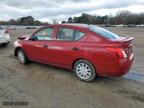 2014 Nissan Versa S Plus with VIN 3N1CN7AP5EL852585, listed as a Copart auction lot 85441484 with 184,074 mi miles and Salvage Title. Bid and sale history available at carsss.com. Image 2.