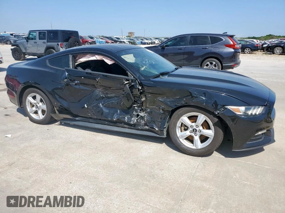 2016 Ford Mustang V6 with VIN 1FA6P8AM3G5278884, listed as a Copart auction lot 52386675 with 82,207 mi miles and Salvage title. Bid and sale history available at DreamBid. Image 4.