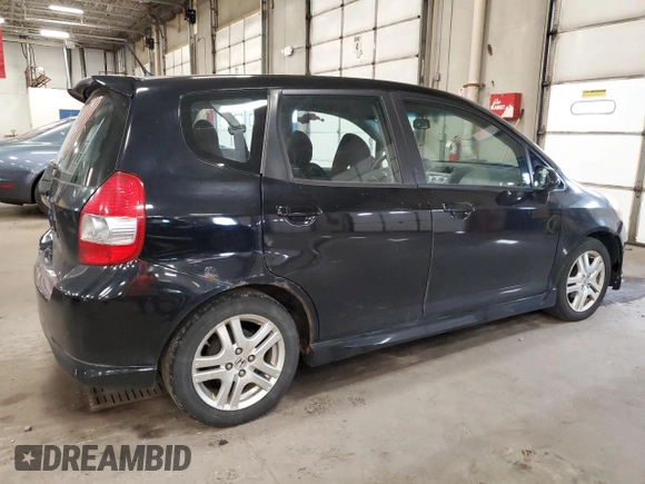 2008 Honda Fit Sport with VIN JHMGD386X8S058001, listed as a Copart auction lot 72388914 with 174,132 mi miles and Salvage Title. Bid and sale history available at carsss.com. Image 3.