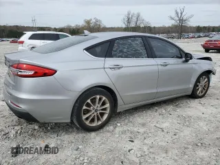 2020 Ford Fusion SE with VIN 3FA6P0HD9LR219420, listed as a Copart auction lot 50100945 with 45,009 mi miles and Salvage Title. Bid and sale history available at carsss.com. Image 3.
