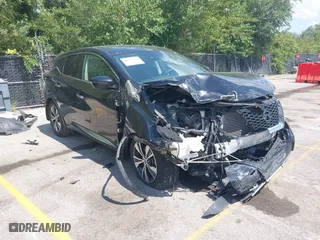 2020 Nissan Murano S with VIN 5N1AZ2AJ9LN174035, listed as a IAAI auction lot 40223234 with 66,060 mi miles. Bid and sale history available at carsss.com. Image 1.