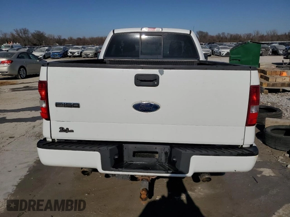 2008 Ford F-150 XL with VIN 1FTRF12W68KE15062, listed as a Copart auction lot 48682365 with 141,789 mi miles and Salvage title. Bid and sale history available at DreamBid. Image 6.