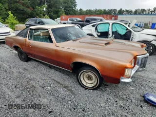 1970 Pontiac Grand Prix with VIN 276570A127638, listed as a Copart auction lot 61613155 with Not provided miles and Salvage title. Bid and sale history available at DreamBid. Image 4.