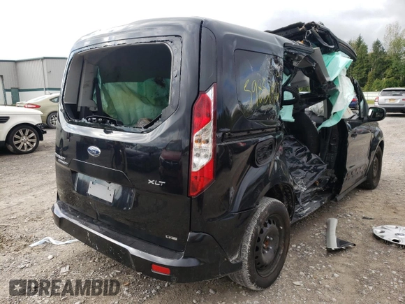 2020 Ford Transit Connect XLT with VIN NM0GE9F28L1437317, listed as a Copart auction lot 59881472 with 13,728 mi miles and Non repairable. Bid and sale history available at DreamBid. Image 4.