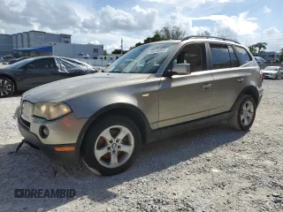 2007 BMW X3 3.0si with VIN WBXPC93477WF15809, listed as a Copart auction lot 64135165 with 189,091 mi miles and Salvage title. Bid and sale history available at DreamBid. Image 1.