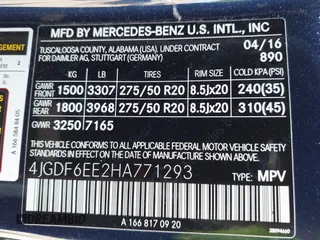 2017 Mercedes-Benz GLS 450 с VIN 4JGDF6EE2HA771293, выставлен на аукционе IAAI как лот 42168217 с пробегом 110 269 миль миль и . История ставок и продаж доступна на DreamBid. Изображение 9.