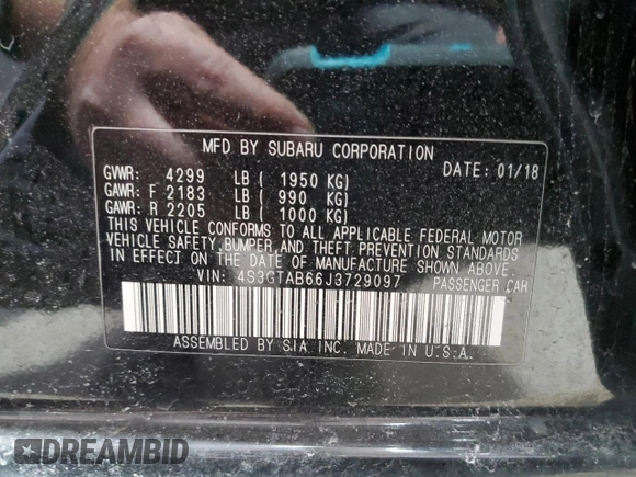 2018 Subaru Impreza Premium с VIN 4S3GTAB66J3729097, выставлен на аукционе Copart как лот 49452375 с пробегом 56 909 миль миль и Списание • Salvage title. История ставок и продаж доступна на DreamBid. Изображение 12.