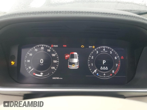 2021 Land Rover Range Rover with VIN SALGS5SE2MA423301, listed as a Copart auction lot 89069685 with 45,749 mi miles and Salvage title. Bid and sale history available at DreamBid. Image 9.