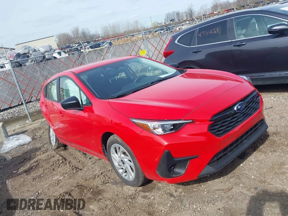 2024 Subaru Impreza with VIN JF1GUABC4R8879894, listed as a IAAI auction lot 41933734 with 6,690 mi miles and . Bid and sale history available at DreamBid. Image 1.