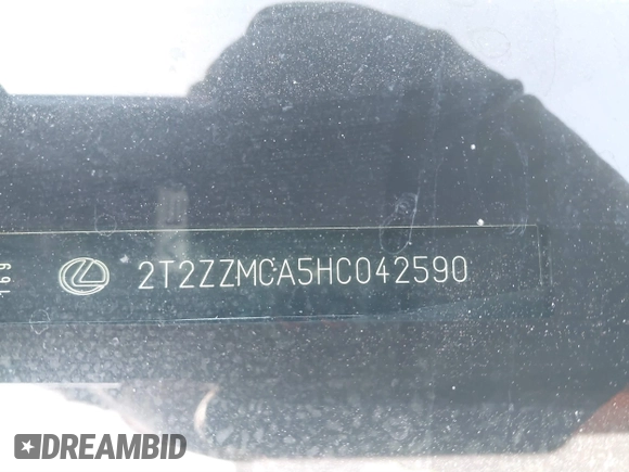 2017 Lexus RX 350 with VIN 2T2ZZMCA5HC042590, listed as a IAAI auction lot 41600994 with 126,660 mi miles and . Bid and sale history available at DreamBid. Image 9.
