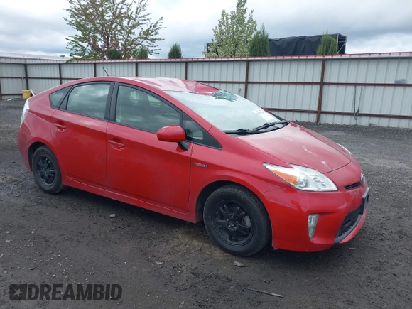 2012 Toyota Prius One with VIN JTDKN3DU9C5480961, listed as a IAAI auction lot 42147741 with 165,921 mi miles. Bid and sale history available at carsss.com. Image 1.