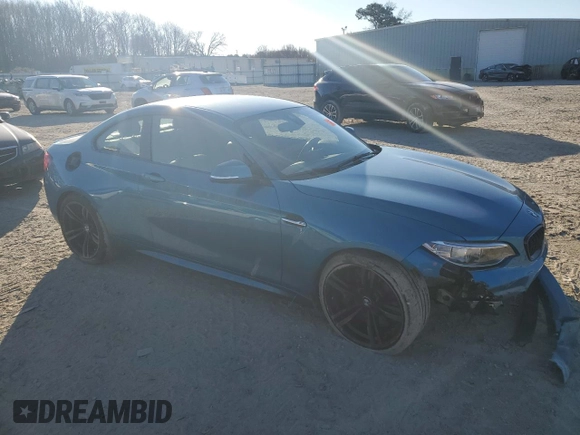 2017 BMW M2 with VIN WBS1H9C31HV888479, listed as a Copart auction lot 85964834 with 0 mi miles and Salvage Title. Bid and sale history available at carsss.com. Image 4.