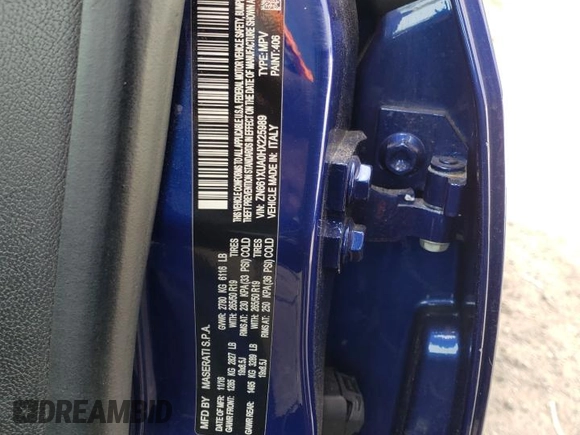 2017 Maserati Levante z VIN ZN661XUA0HX225989, wystawiony jako Copart lot #42369333 z przebiegiem 47 511 mil mil oraz Szkoda całkowita • Salvage title. Historia ofert i sprzedaży dostępna na DreamBid. Obrazek 13.