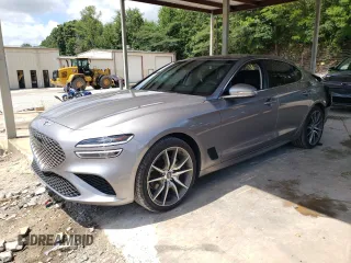 2023 Genesis G70 2.0T with VIN KMTG34TAXPU131538, listed as a Copart auction lot 62424834 with 15,835 mi miles and Clean Title. Bid and sale history available at DreamBid. Image 1.