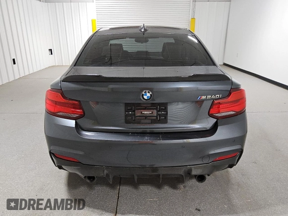2018 BMW 2 Series M240i with VIN WBA2J5C52JVC07018, listed as a Copart auction lot 88993365 with 51,453 mi miles and Clean Title. Bid and sale history available at carsss.com. Image 6.