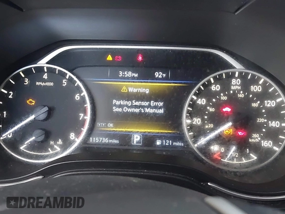 2018 Nissan Maxima SL with VIN 1N4AA6AP2JC385180, listed as a IAAI auction lot 42340264 with 115,736 mi miles and . Bid and sale history available at DreamBid. Image 7.