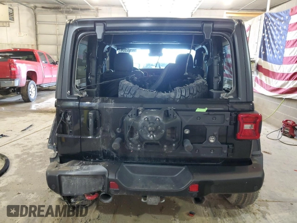 2021 Jeep Wrangler Rubicon with VIN 1C4HJXCG5MW730751, listed as a Copart auction lot 53132894 with 13,552 mi miles and Salvage title. Bid and sale history available at DreamBid. Image 6.
