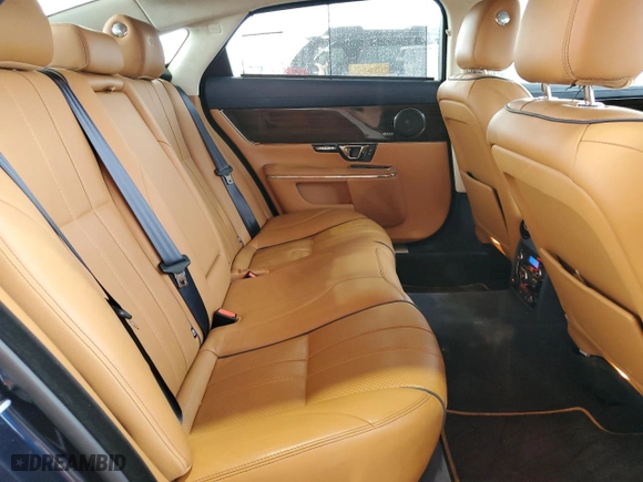 2015 Jaguar XJ with VIN SAJWJ2GD2F8V90287, listed as a Copart auction lot 50291095 with 46,917 mi miles and Salvage Title. Bid and sale history available at carsss.com. Image 10.
