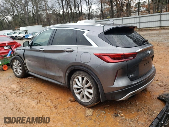 2019 Infiniti QX50 LUXE with VIN 3PCAJ5M34KF124215, listed as a Copart auction lot 37512063 with 36,403 mi miles. Bid and sale history available at carsss.com. Image 2.
