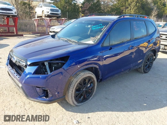 2024 Subaru Forester Sport with VIN JF2SKAGC8RH403121, listed as a IAAI auction lot 41666365 with 15,145 mi miles. Bid and sale history available at carsss.com. Image 2.